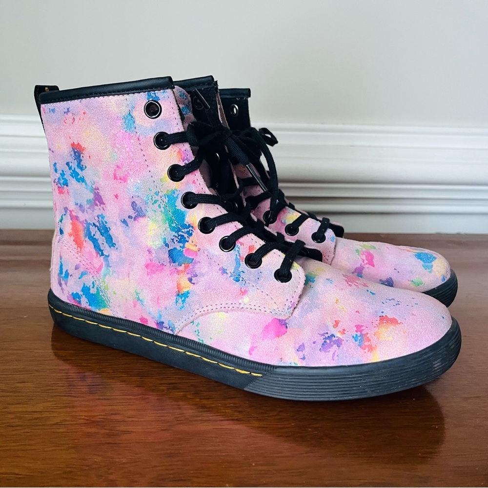 Dr. Martens Sheridan Rainbow Suede Boots